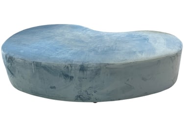 MODERN KIDNEY SHAPED OTTOMAN 64"