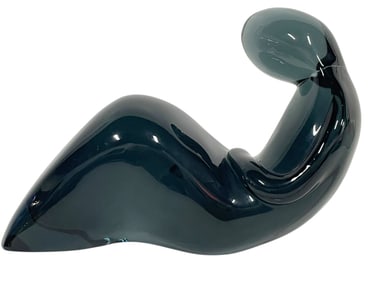 MID-CENTURY MURANO RECLINING FIGURE SCULPTURE 11"