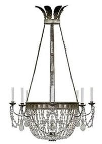 DENNIS & LEEN TREMONTO CRYSTAL CHANDELIER 54"