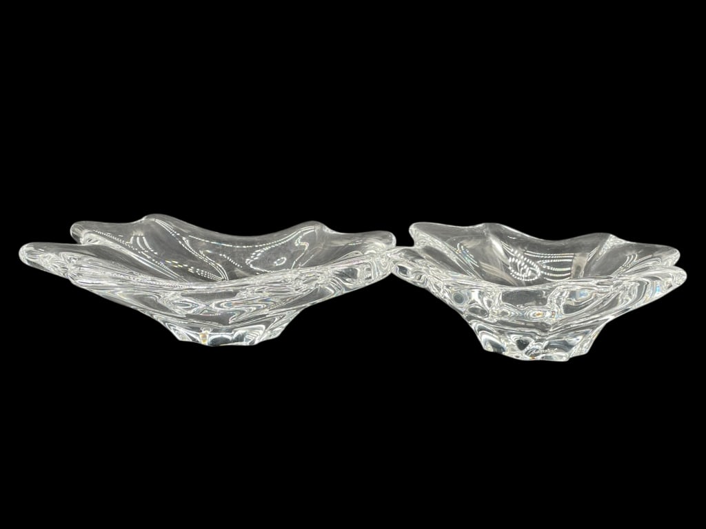 2 BACCARAT CRYSTAL CADEX DISHES 7" (1 of 8)