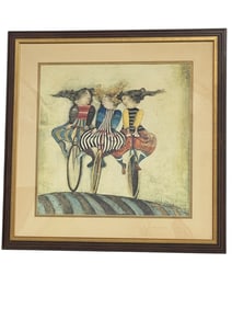 GRACIELA RODO BOULANGER BICYCLISTS PRINT 34"