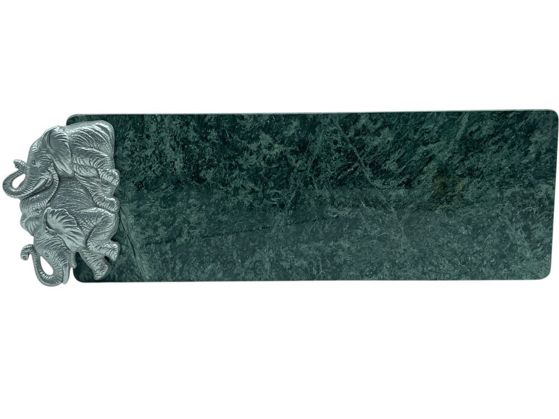 ARTHUR COURT ELEPHANT MARBLE SERVING BOARD 19" (1 of 5)