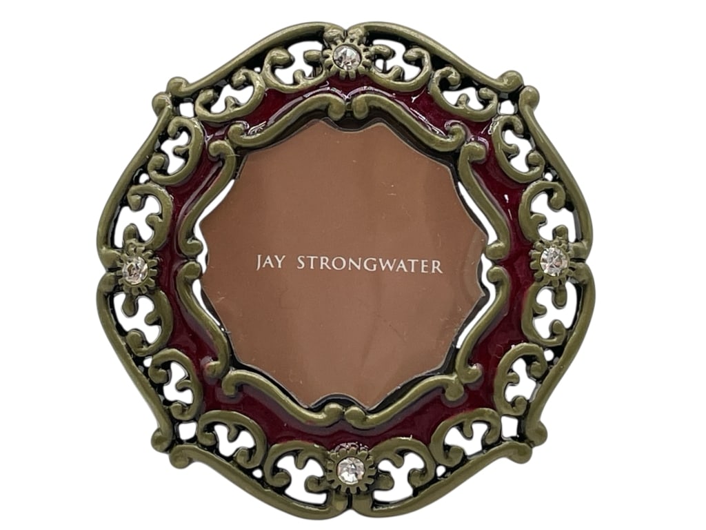 JAY STRONGWATER ENAMELED FRAME W CRYSTAL ACCENTS (1 of 4)