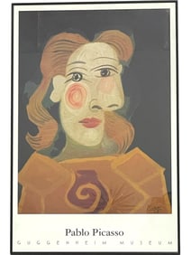 FRAMED PABLO PICASSO GUGGENHEIM MUSEUM POSTER