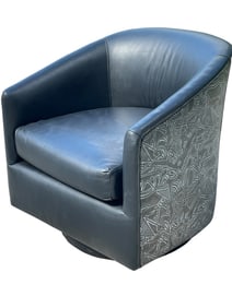 MID MOD STYLE SWIVEL BACK CLUB CHAIR 28"