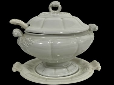 VINTAGE RED CLIFF IRONSTONE SOUP TUREEN SET