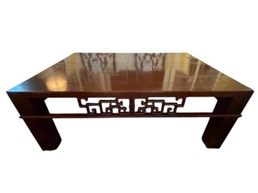 VINTAGE ASIAN MODERN FRETWORK COFFEE TABLE