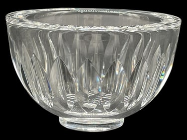 ORREFORS CUT CRYSTAL BOWL 4.5"