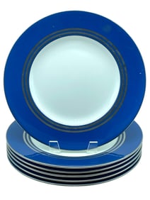 MINTONS ENGLAND BLUE DINNERPLATE SET 10.5"