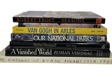 7 HARDCOVER ART, POETRY, AND PHOTOGRAPHY BOOKS