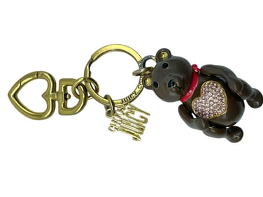 JUICY COUTURE TEDDY BEAR CHARM KEYCHAIN/BAG CHARM