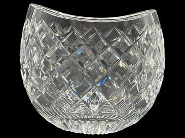 WATERFORD CRYSTAL DIAMOND CUT VASE 4.5"
