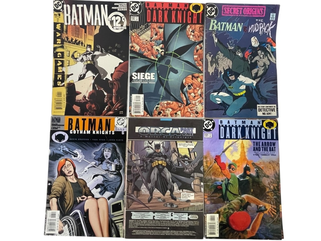 BATMAN COMIC BOOK LOT 6 ISSUES (1 of 2)