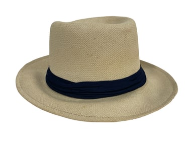 VINTAGE CLASSIC STRAW FEDORA