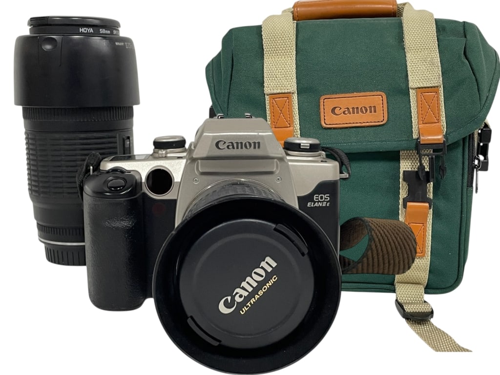 CANON EOS ELAN II E 35MM SLR FILM CAMERA W 2 LENS (1 of 16)