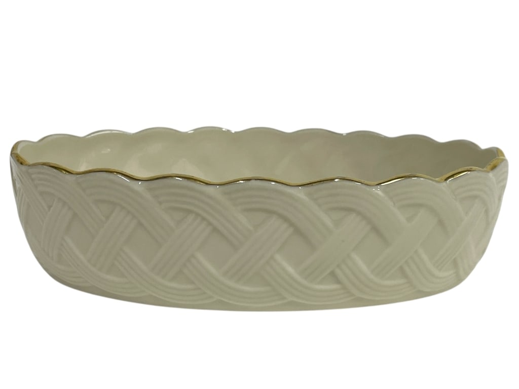 LENOX BASKET WEAVE DISH 8" (1 of 7)