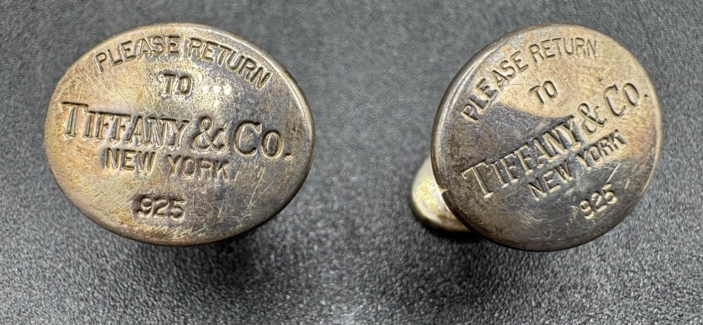 TIFFANY & CO. STERLING SILVER 925 CUFFLINKS 12G (1 of 7)