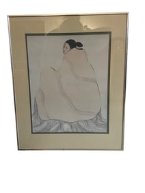 R.C GORMAN WOMAN BLANKET SIGNED LIMITED 68/100 LITHOGRAPH