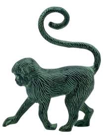MAITLAND SMITH STYLE BRONZE MONKEY SCULPTURE 9"