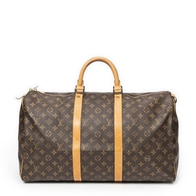 LOUIS VUITTON KEEPALL 50 BROWN MONOGRAM CANVAS GOL