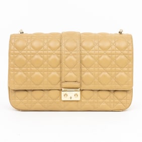 DIOR MISS DIOR LARGE CANNAGED LEATHER