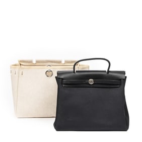 HERMES HERBAG 2 IN 1 PM TOILE OFFICIER CANVAS