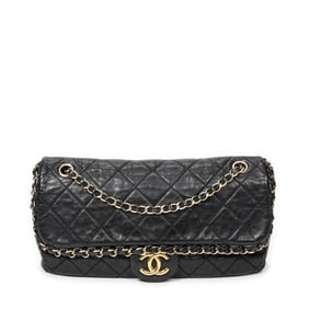 CHANEL MEDIUM CHAIN ME FLAP BLACK QUILTED DISTRESS