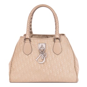 DIOR LOVELY TOTE  BEIGE DIORISSIMO NYLON CANVAS SI