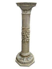 CAPODIMONTE PORCELAIN PEDESTAL 37"