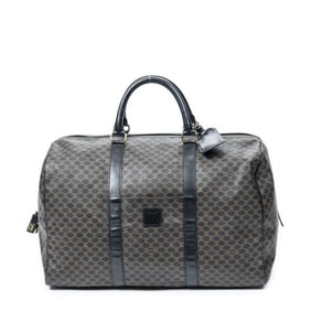 CELINE VINTAGE LARGE TRAVEL BOSTON BLACK/BROWN MAC