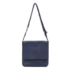 LOEWE FLAP MESSENGER  GRAINED CALFSKIN LEATHER