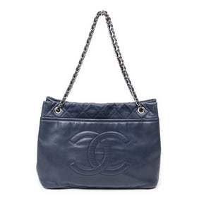 CHANEL LARGE TIMELESS SOFT SHOPPING TOTE NAVY QUIL