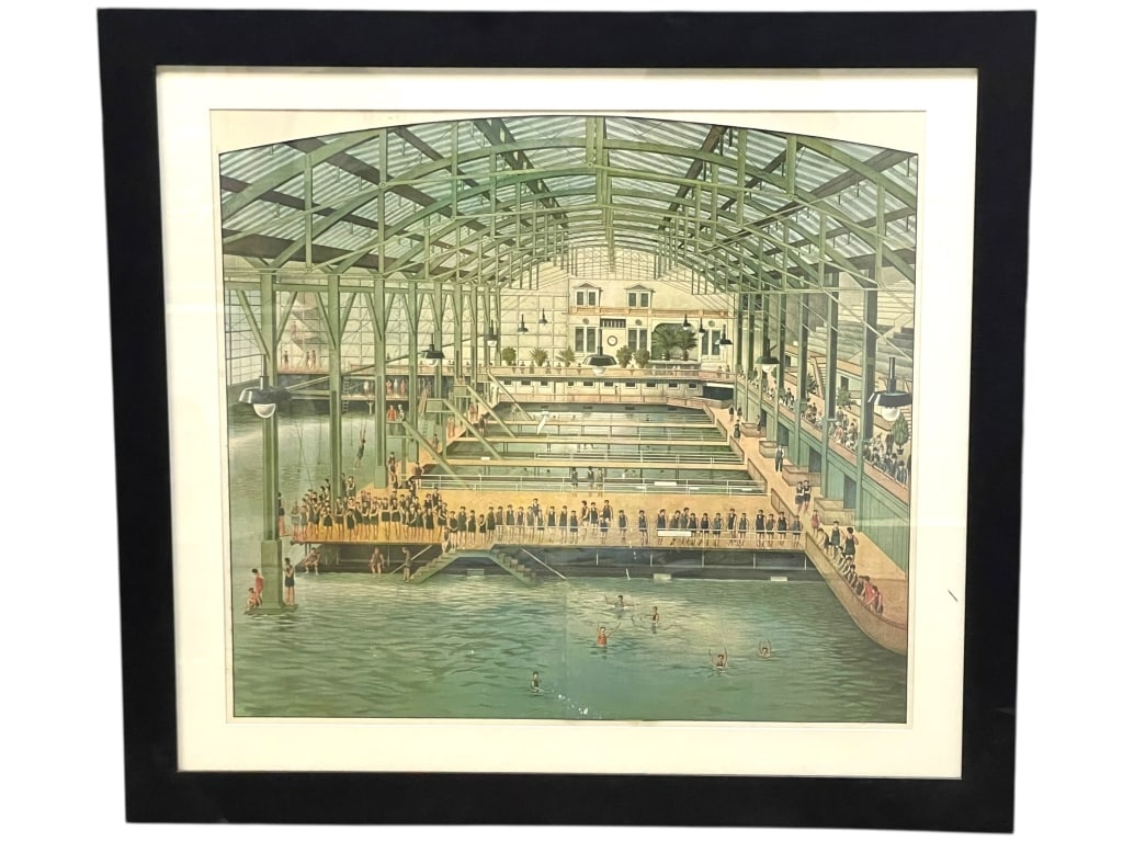 VINTAGE SUTRO BATHS SF SCENE PRINT 43" (1 of 5)