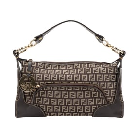 FENDI FRONT POCKET HOBO  ZUCCA CANVAS