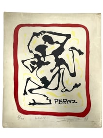 FRANCISCO PEREZ SIGNED LITHOGRAPH “LOVERS”