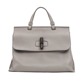 GUCCI BAMBOO DAILY BAG  CALFSKIN LEATHER