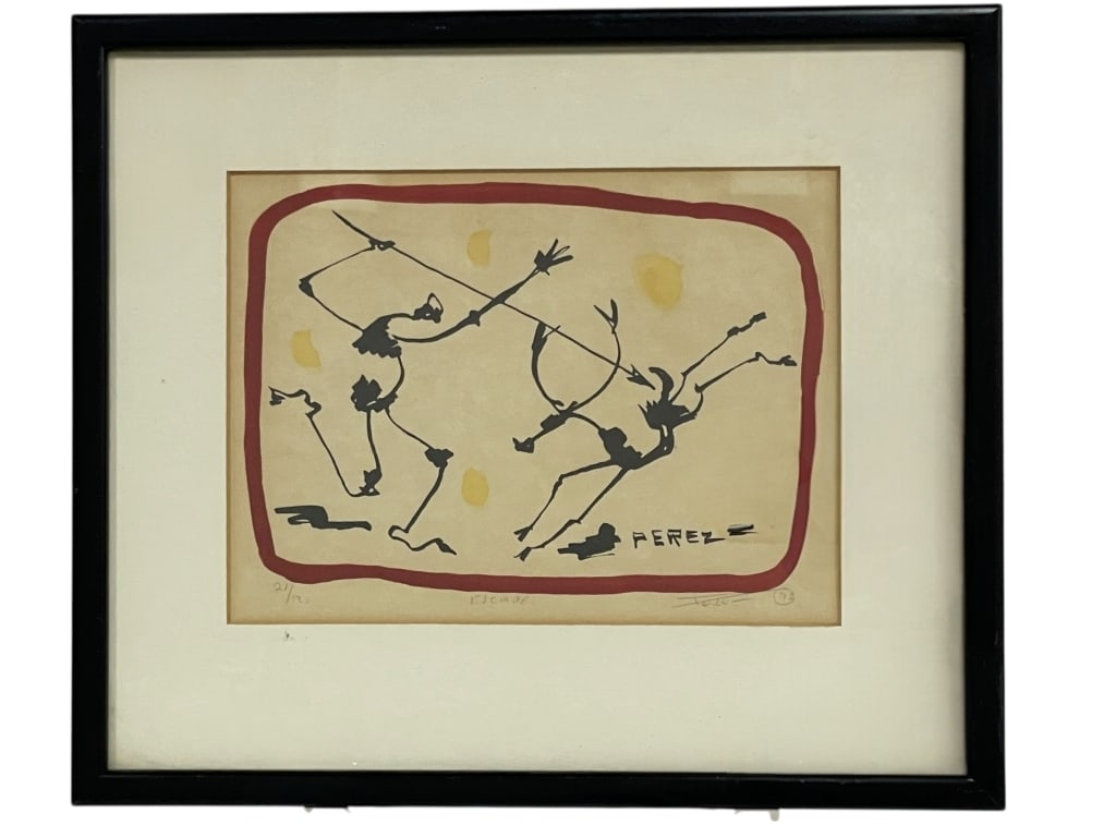 FRANCISCO PEREZ SIGNED LITHOGRAPH ESCAPE 14" (1 of 8)