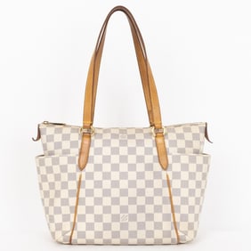 LOUIS VUITTON TOTALLY PM IVORY DAMIER AZUR GOLDEN