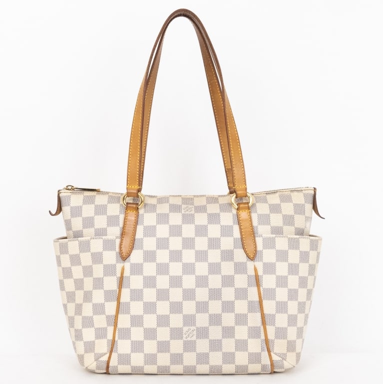 LOUIS VUITTON TOTALLY PM IVORY DAMIER AZUR GOLDEN (1 of 11)