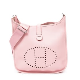 HERMÈS EVELYNE I GM ROSE CONFETTI EPSOM LEATHER PA