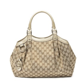 GUCCI SMALL SUKEY TOTE  MONOGRAMMED CANVAS