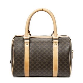 CELINE VINTAGE MINI BOSTON  MACADAM COATED CANVAS