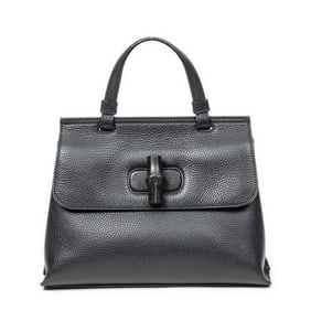 GUCCI SMALL BAMBOO DAILY TOP HANDLE  GRAINED CALFS