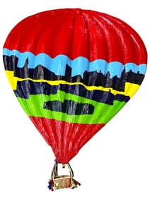 MASSIVE HARD CANVAS  HOT AIR BALLOON WALL ART 51"