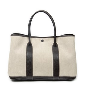 HERMÈS GARDEN PARTY PM BEIGE/BROWN TOILE H CANVAS