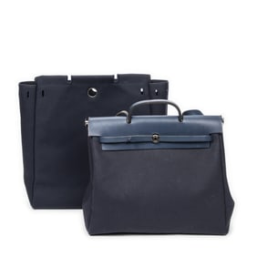 HERMES HERBAG 2 IN 1 GM TOILE OFFICIER CANVAS