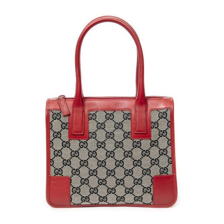 GUCCI MINI SQUARE TOTE  MONOGRAMMED CANVAS (1 of 11)