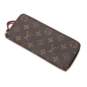 LOUIS VUITTON CLEMENCE WALLET BROWN/MAGENTA MONOGR