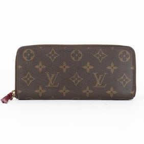 LOUIS VUITTON CLEMENCE WALLET  BROWN MONOGRAM CANV