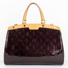 LOUIS VUITTON BREA MM AMARANTE MONOGRAM VERNIS GOL